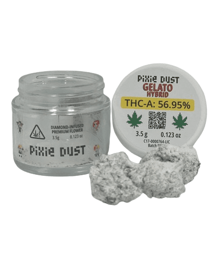 Pixie Dust - Diamond Infused Premium Flower (THCA) - Hemp Flower (3.5g) - MK Distro