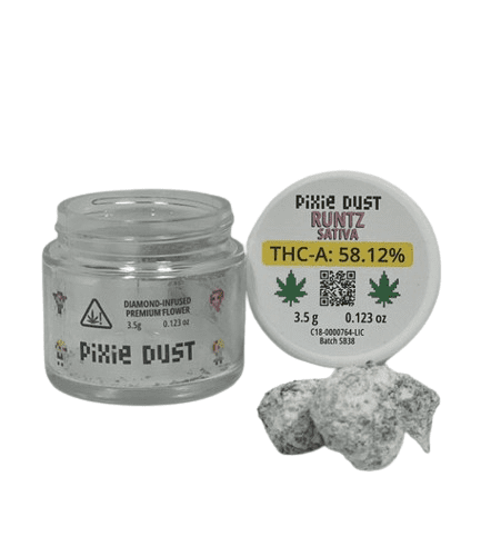 Pixie Dust - Diamond Infused Premium Flower (THCA) - Hemp Flower (3.5g) - MK Distro