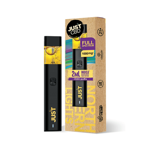 Just CBD - Live Resin Full Spectrum (2mL - 1500 Puffs) - CBD Disposables (1000mg x 10) - MK Distro