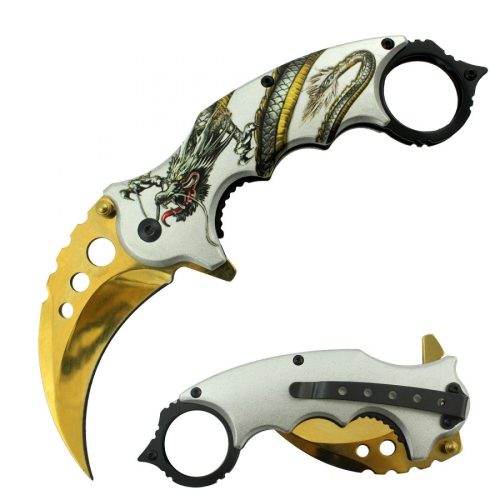 7 overall spring assisted karambit knife w stainless blade and dragon artwork handle 2178 1100x1100 1