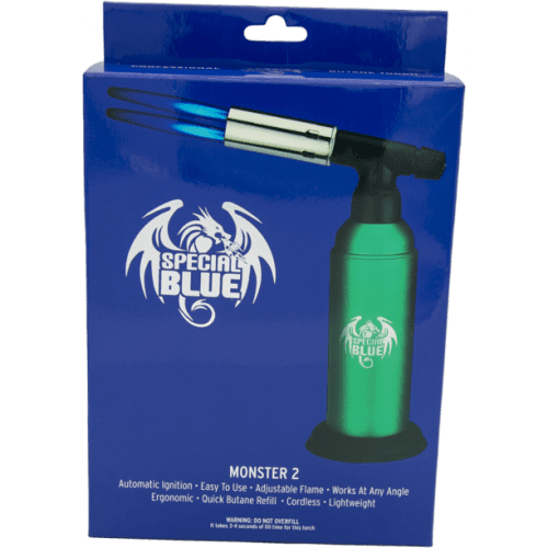 Special Blue - Monster 2 Butane Torch - Refillable Lighters (Double Flame) - MK Distro