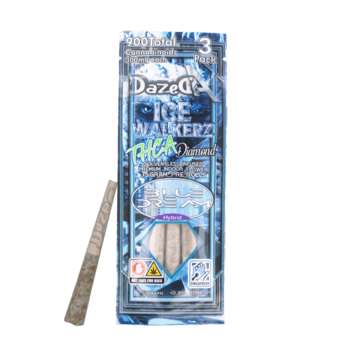 Dazed - Ice Walkerz (THC-A) - Hemp Pre Rolls (0.75g x 10) - MK Distro