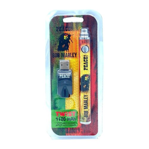 Bob Marley Paper Display Twist 1100 Mah Battery 24pcs each - MK Distro