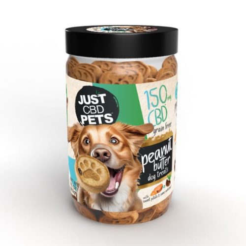 CBDPET PeanutButter 150mg Dog Treats 24 WEB650px FINAL