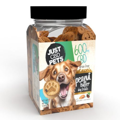 CBDPET PeanutButter 600mg Dog Treats 24 WEB650px FINAL