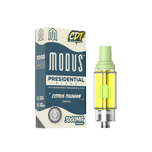 MODUS - CDT Presidential Blend (THC-A Liquid Diamond + Pegasus D8 + THC V) - Hemp Cartridges (3g x 5) - MK Distro