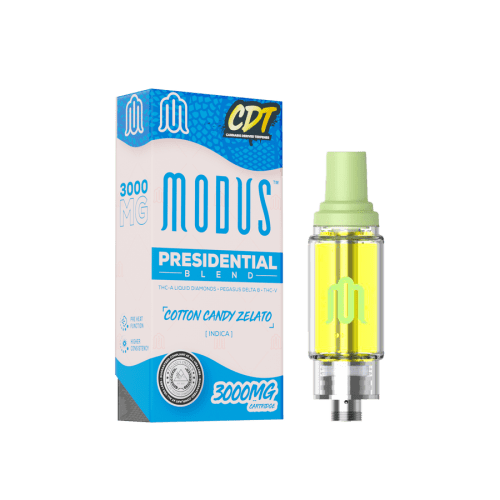 MODUS - CDT Presidential Blend (THC-A Liquid Diamond + Pegasus D8 + THC V) - Hemp Cartridges (3g x 5) - MK Distro