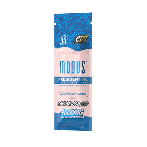 MODUS - Presidential Blend Caviar Coated (THC-A Liquid Diamonds+ D8 + THC-V) - Hemp Pre-Rolls (2g x 10) - MK Distro