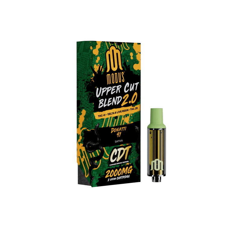 MODUS - Uppercut Blend 2.0 (THC-H + D8 Live Resin + THC-JD) - Hemp Cartridges (2g x 5) - MK Distro