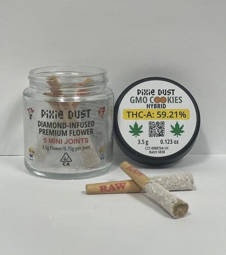 Pixie Dust - Diamond Infused Mini Joints (THCA) 3.5g - Delta Pre-Rolls (0.75g x 5) - MK Distro