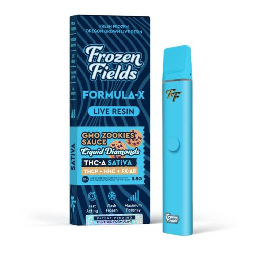 Frozen Fields Formula - X (THC-A+THCP+HHC+D8 Live Resin) - Hemp Disposable (3.5g x 5) - MK Distro