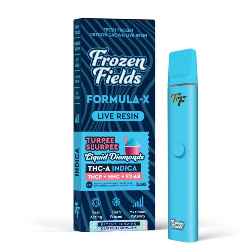 Frozen Fields Formula - X (THC-A+THCP+HHC+D8 Live Resin) - Hemp Disposable (3.5g x 5) - MK Distro