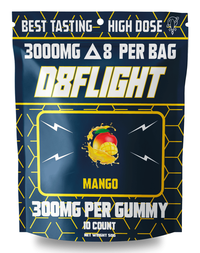 D8Flight - Heavy Hitter Dose (Delta8) - Gummies & Edibles (300mg x 25) - MK Distro