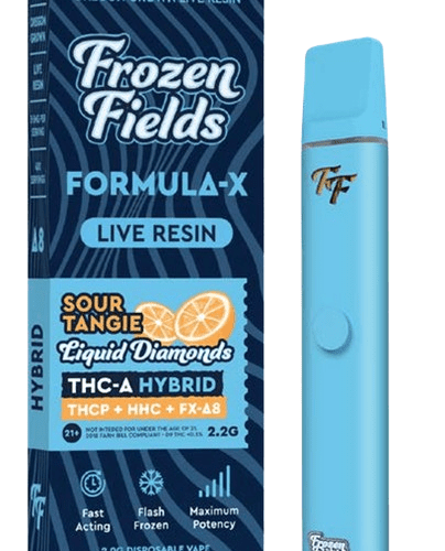 Frozen Fields Formula - X (THC-A+THCP+HHC+D8 Live Resin) - Hemp Disposable (3.5g x 5) - MK Distro