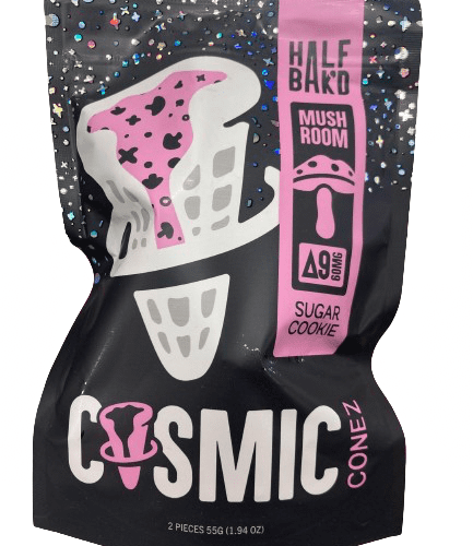 Half Bak'd - D9 Cosmic Conez 55mg - Cones (Box of 5) - MK Distro