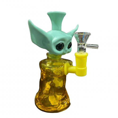 6.5" Water Pipe Yoda Heavy Silicone - WPL412WP - MK Distro