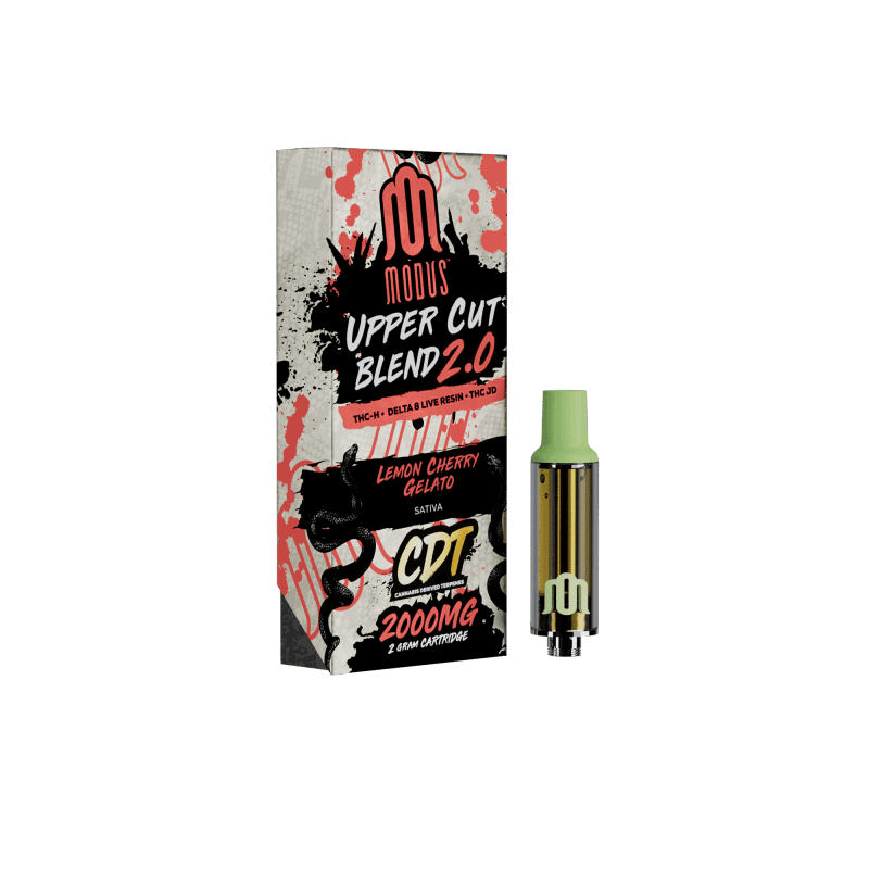 MODUS - Uppercut Blend 2.0 (THC-H + D8 Live Resin + THC-JD) - Hemp Cartridges (2g x 5) - MK Distro