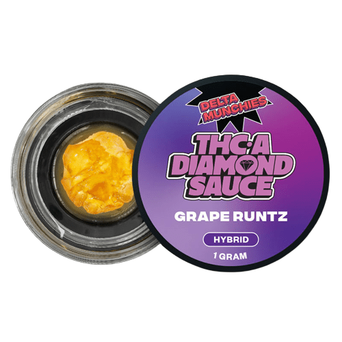 Delta Munchies - Live Resin Dabs (THC-A Diamond Sauce) - Hemp Wax (1g x 10) - MK Distro