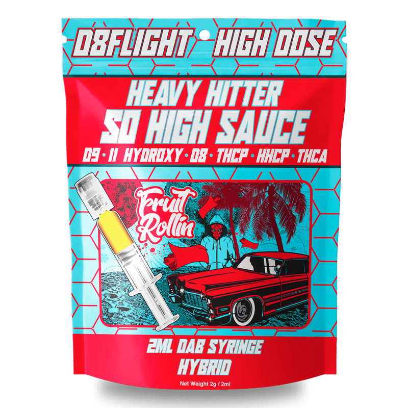 D8Flight - Heavy Hitter So High Sauce (D8 + THCP + HHCP + 11HYDROXY + THCA) - Dab Syringe (2mL) - MK Distro