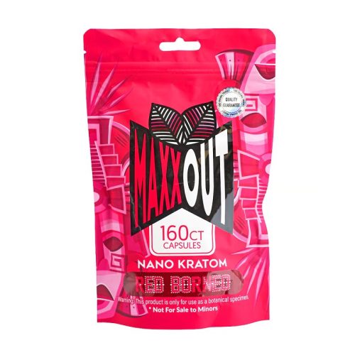 Max Out Nano Kratom Red Borneo Capsules 160ct