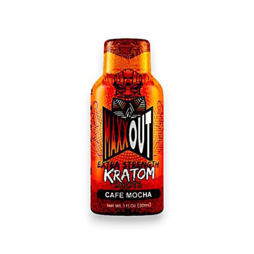 Maxxout Extra Strength Kratom Shot Cafe Mocha 1oz 59197.1719351444