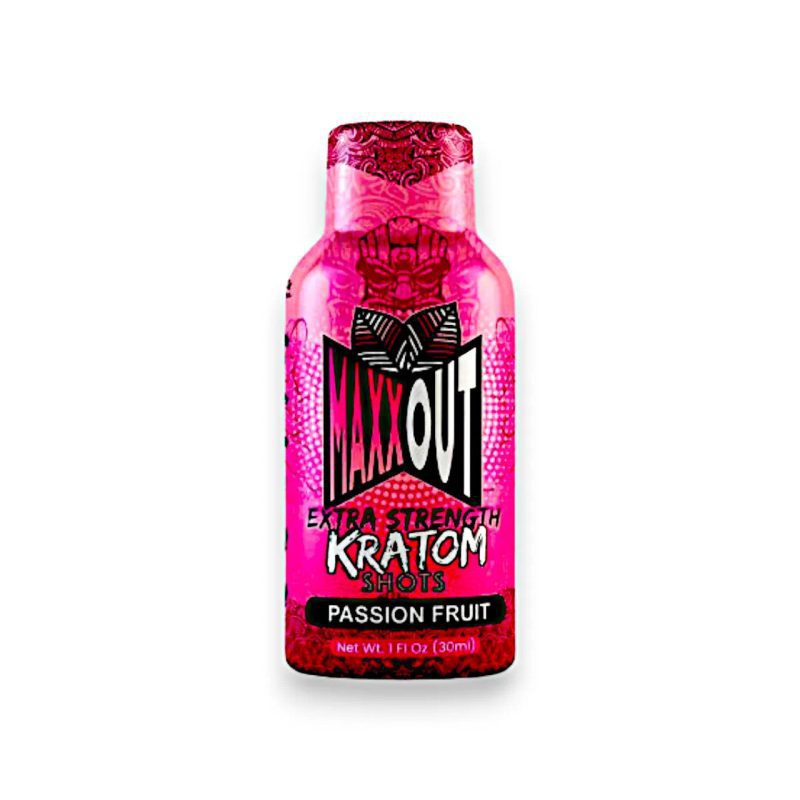 Maxxout Extra Strength Kratom Shot Passion Fruit 1oz 22771.1719351398