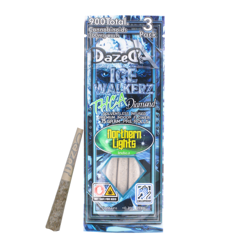 Dazed - Ice Walkerz (THC-A) - Hemp Pre Rolls (0.75g x 10) - MK Distro