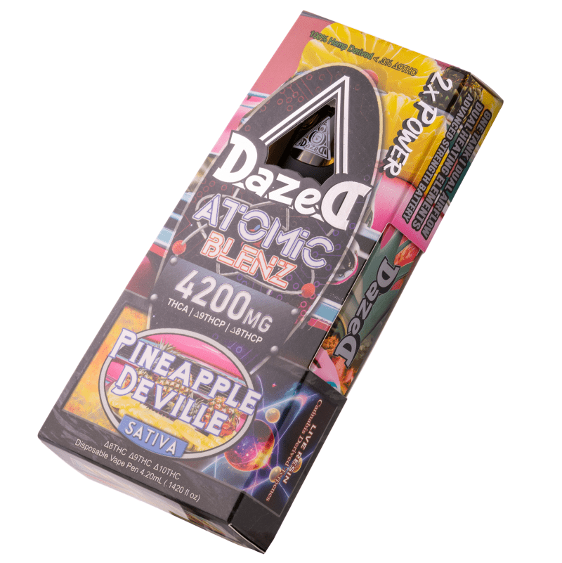 Dazed - Atomic Blenz Nimbuz (THC-A+THCP+D8+D9) - Hemp Disposables (4.2g x 5) - MK Distro