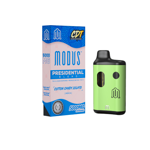 MODUS - CDT Presidential Blend (THC-A Liquid Diamond + Pegasus D8 + THC V) - Hemp Disposable (5g x 5) - MK Distro