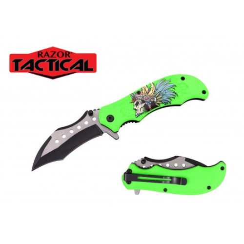 Spring Assist Pocket Knife ABS Handle (120/12/13*10*17/40) -RT-7125 - MK Distro