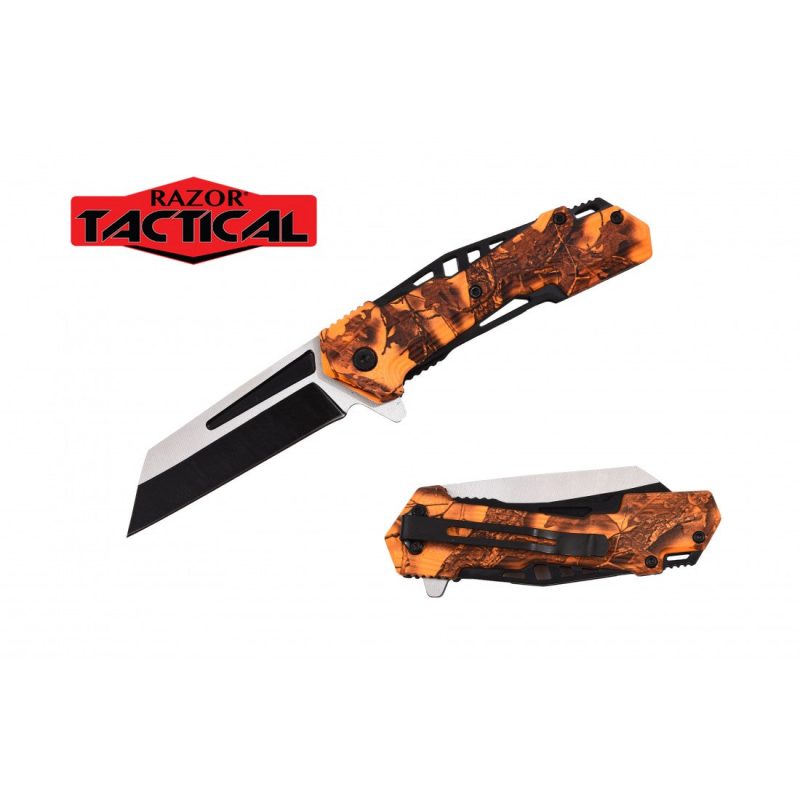 Spring Assist Knife, Coping Blade ABS Handle 4.5" Closed. (120/12/13*10*17/36)-RT-7133 - MK Distro