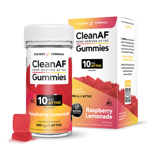 Clean AF - Hemp Derived D9 Gummies (200mg) - MK Distro