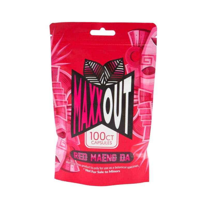 SS 4985 MaxxOut Kratom Capsule 100ct Red MaengDa SU01