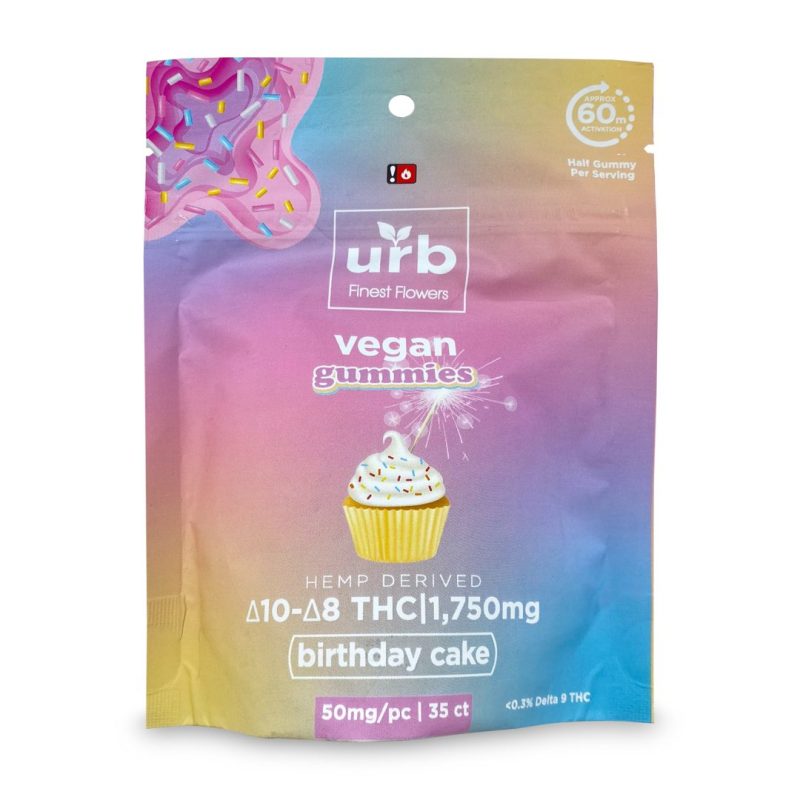 urb - Vegan Gummies (D10 + D8 + THC) - Gummies & Edibles (1750mg) - MK Distro