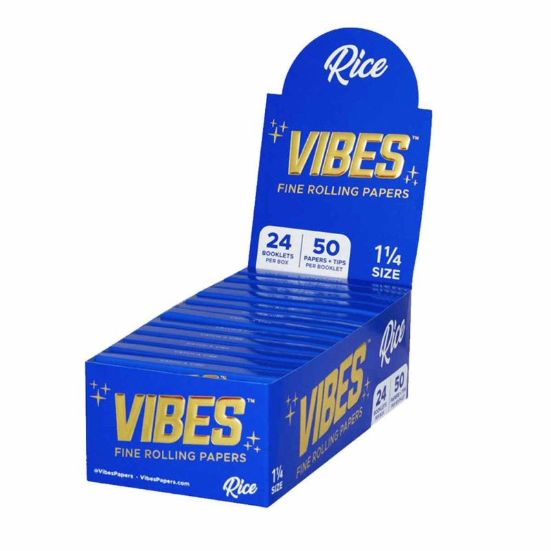 VIBES Rice Rolling Papers w Filters Q1 1jhjh 30186.1605740523