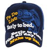 Adjustable Baseball Hat - To do List Fish (Navy) - MK Distro