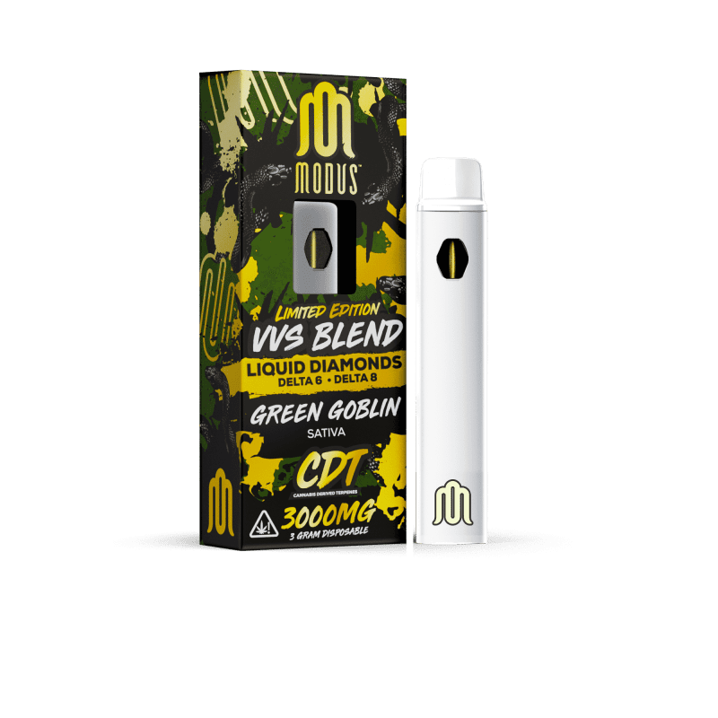 MODUS - VVS Blend (THC-A Liquid Diamonds + D6 + D8) - Hemp Disposable (3g x 5) - MK Distro