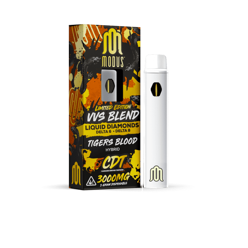 MODUS - VVS Blend (THC-A Liquid Diamonds + D6 + D8) - Hemp Disposable (3g x 5) - MK Distro