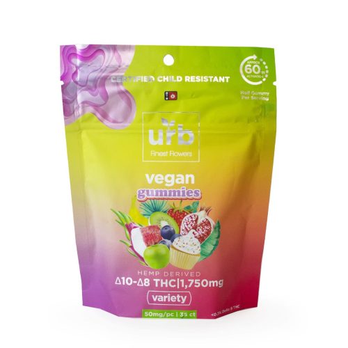 urb - Vegan Gummies (D10 + D8 + THC) - Gummies & Edibles (1750mg) - MK Distro