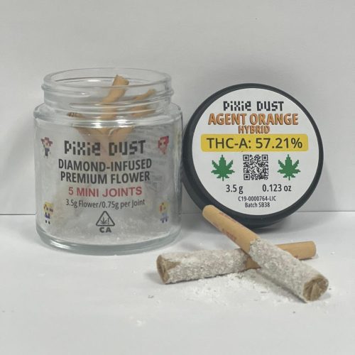 Pixie Dust - Diamond Infused Mini Joints (THCA) 3.5g - Delta Pre-Rolls (0.75g x 5) - MK Distro