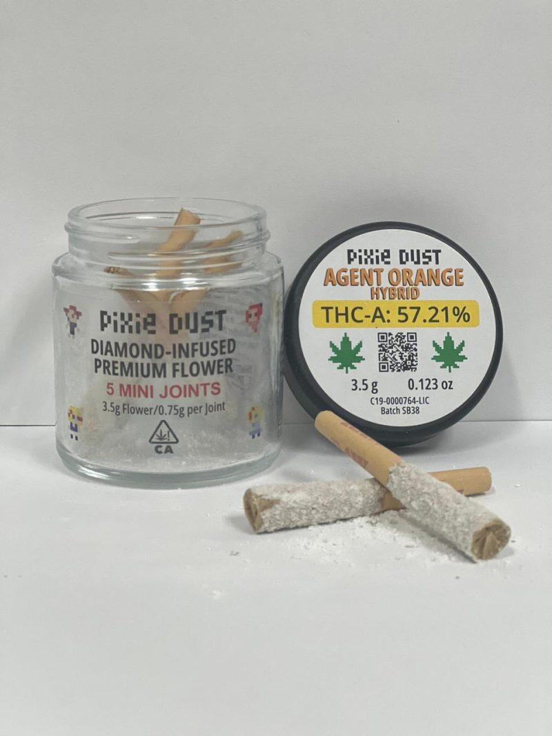 Pixie Dust - Diamond Infused Mini Joints (THCA) 3.5g - Delta Pre-Rolls (0.75g x 5) - MK Distro