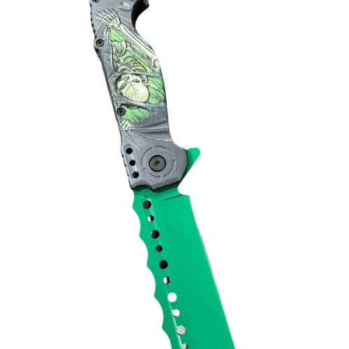 Spring Assist Pocket Knife 4.75"- (120/12/13*10*17/39)-RT-7138 - MK Distro