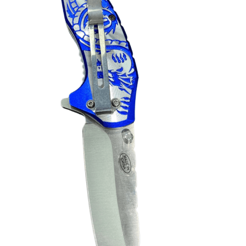 Spring Assist Knife, Alum Handle 4.75" (120/12/12*9*16/44)-RT-7118 - MK Distro