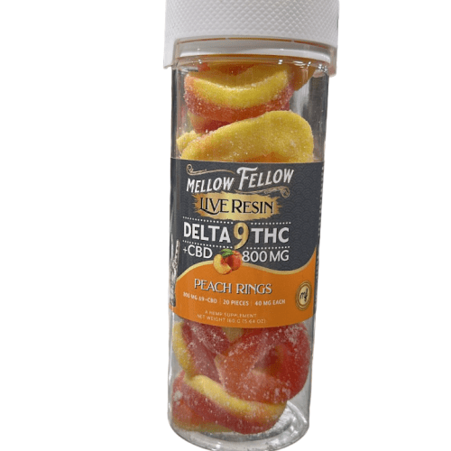 Mellow Fellow Live Resin (D9 + CBD) - Gummies & Edibles (800mg) - MK Distro