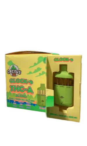 Cactus - 3 in 1 Glock9 (THC + Liquid Diamonds) - Hemp Disposables (9g x 5) - MK Distro