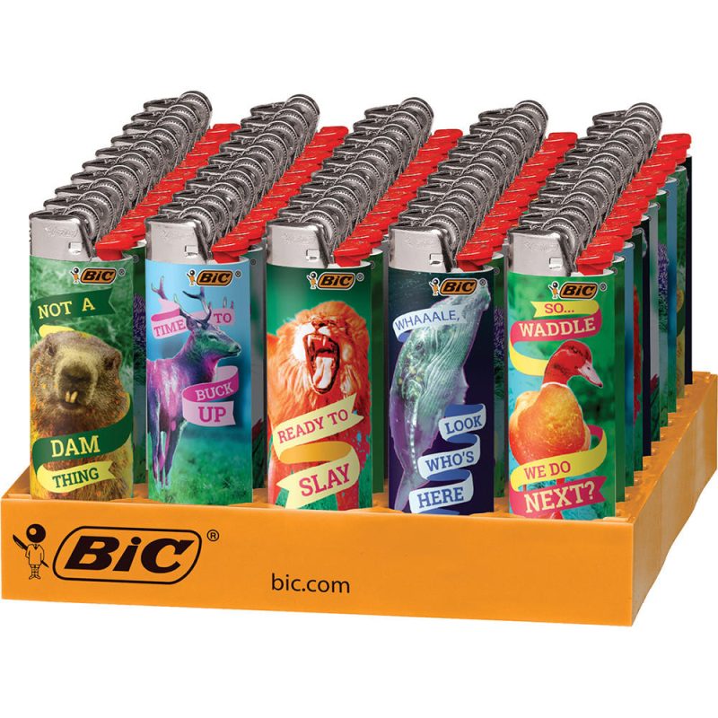 bic party animal lighter display 50ct 52892