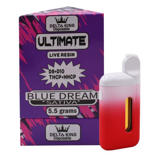 Delta King - Ultimate Live Resin (D8 + D10 + THCP + HHCP) - Hemp Disposables (5.5g x 6) - MK Distro