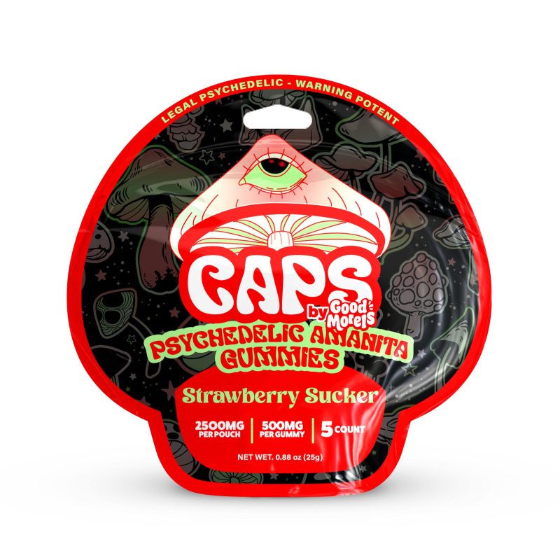 CAPS - Magic Mushroom Psychedelic - Amanita Gummies (Box of 10) - MK Distro