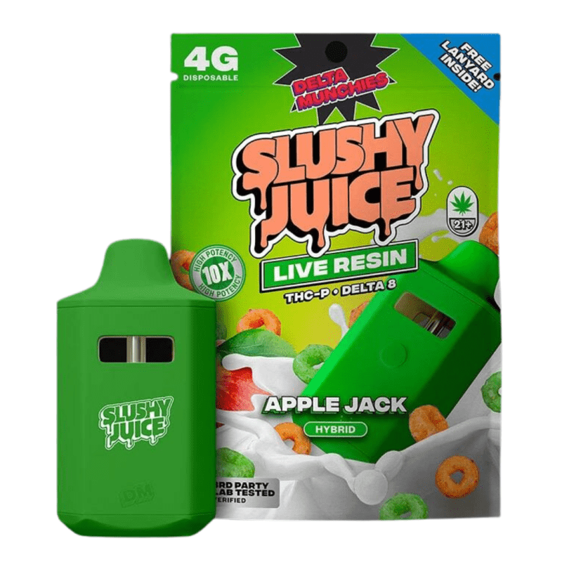 Delta Munchies - Slushy Juice Live Resin (THC-P + D8) - Hemp Disposables (4g x 5) - MK Distro