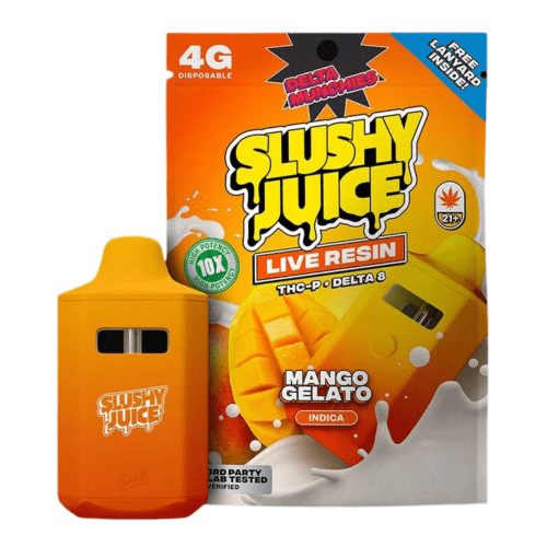 Delta Munchies - Slushy Juice Live Resin (THC-P + D8) - Hemp Disposables (4g x 5) - MK Distro